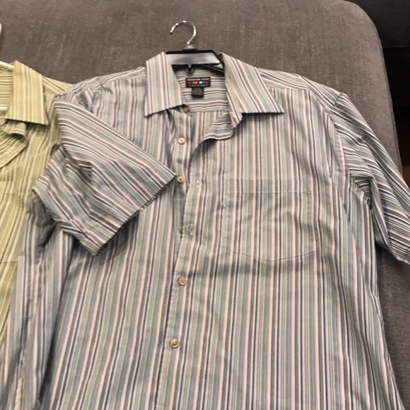 2 mens Alexander Julian Colours Short sleeve dress shirt size extra large - Picture 5 of 5